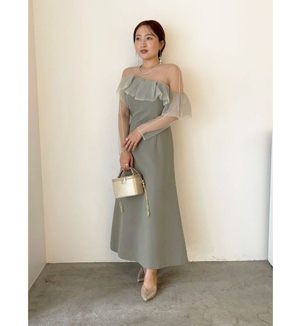 LAGUNAMOON「LADYアシンメトリーフリルドレス」|ドレス|