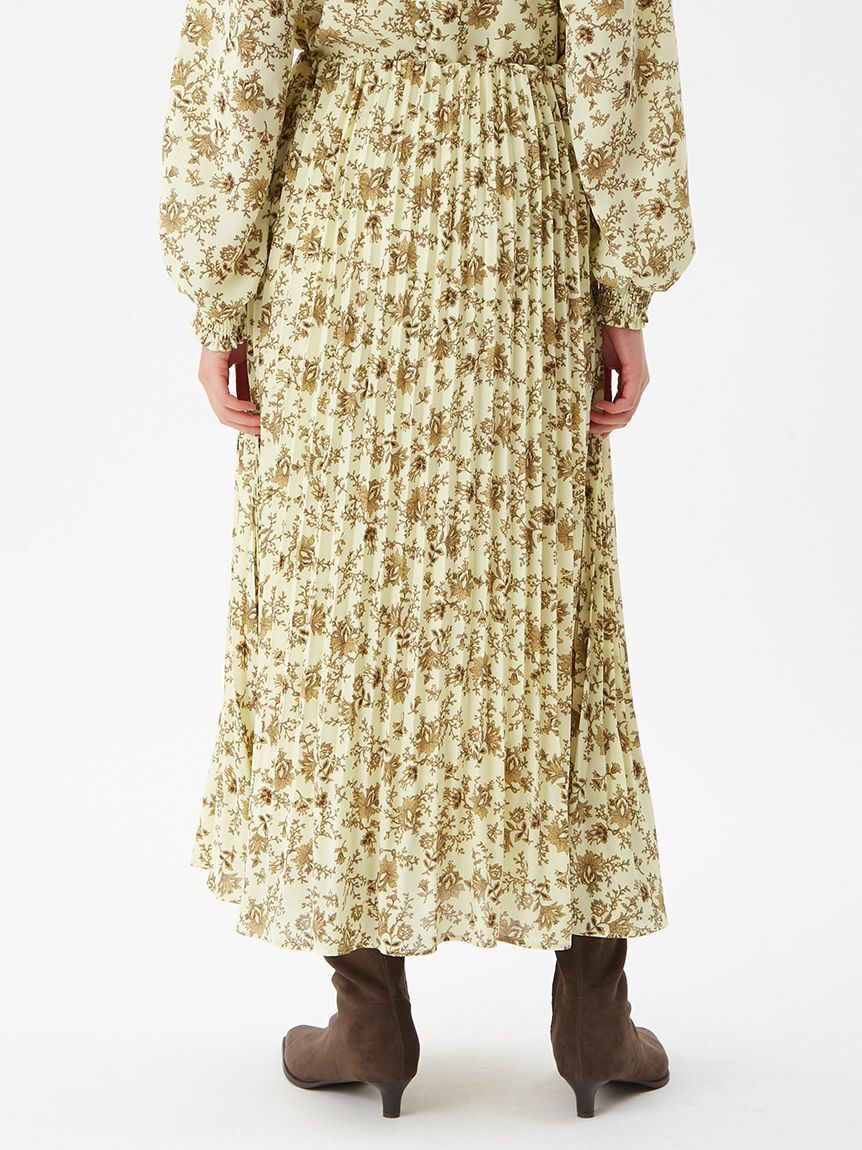 Mila Owen「フラワープリントプリーツスカート」|スカート|