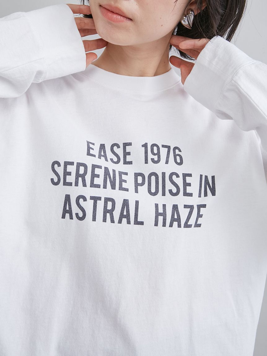 Mila Owen「３段ロゴグラフィックロングＴシャツシャツ」|Tシャツ・カットソー|