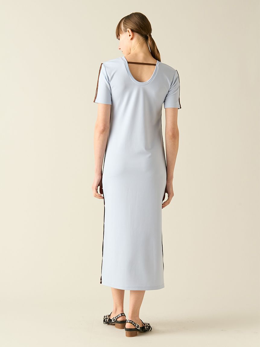 FURFUR「リボンロゴラインカットワンピース」|ワンピース|