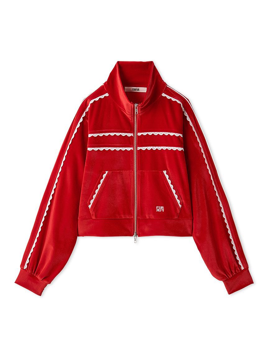 FURFUR「サイドレースベロアトラックジャケット」|ブルゾン・スタジャン|