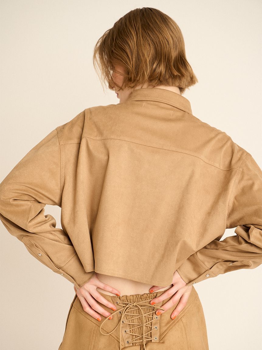 FURFUR「スタッズデザインシャツジャケット」|シャツ・ブラウス|