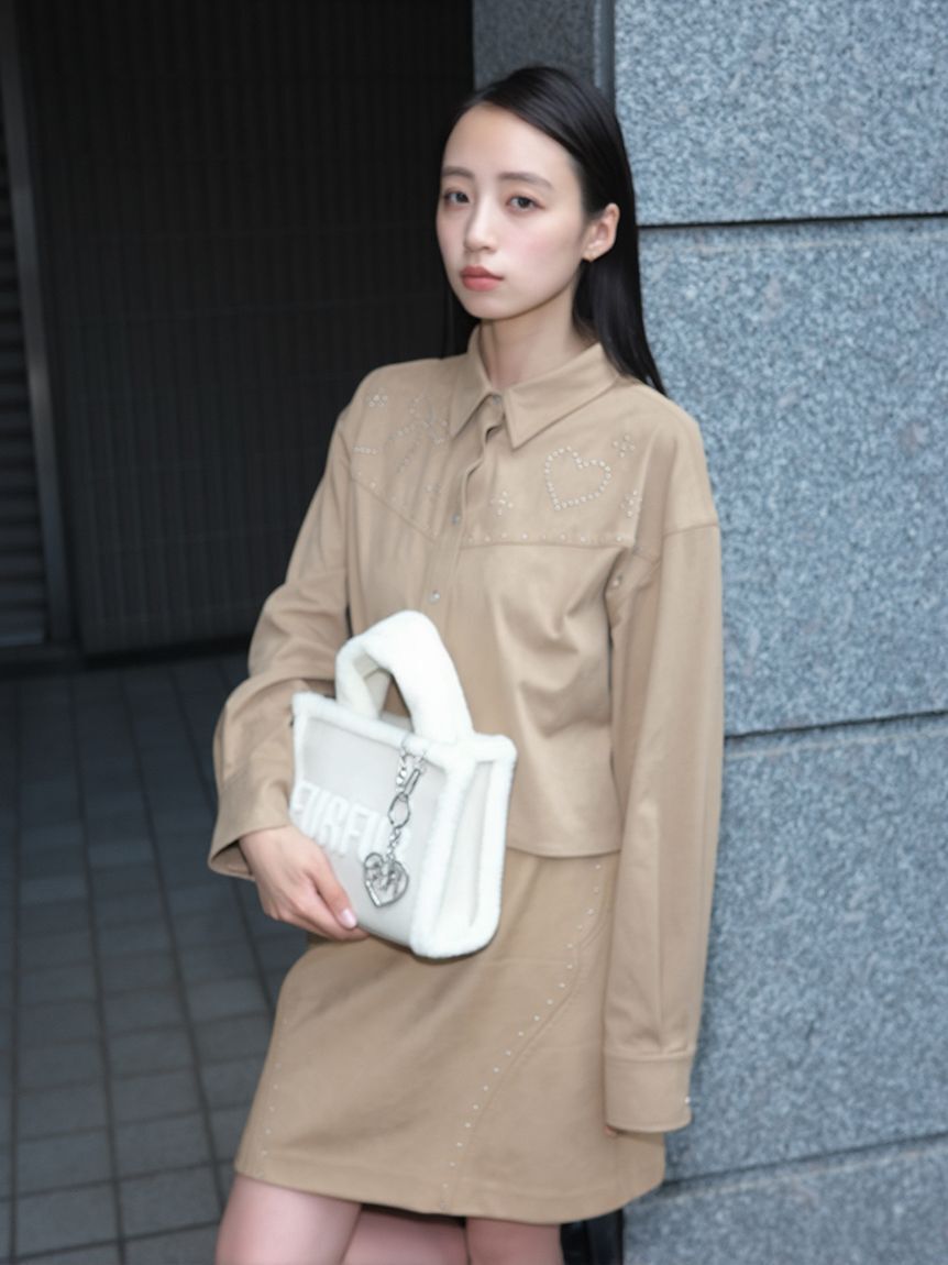 FURFUR「スタッズデザインミニスカート」|スカート|