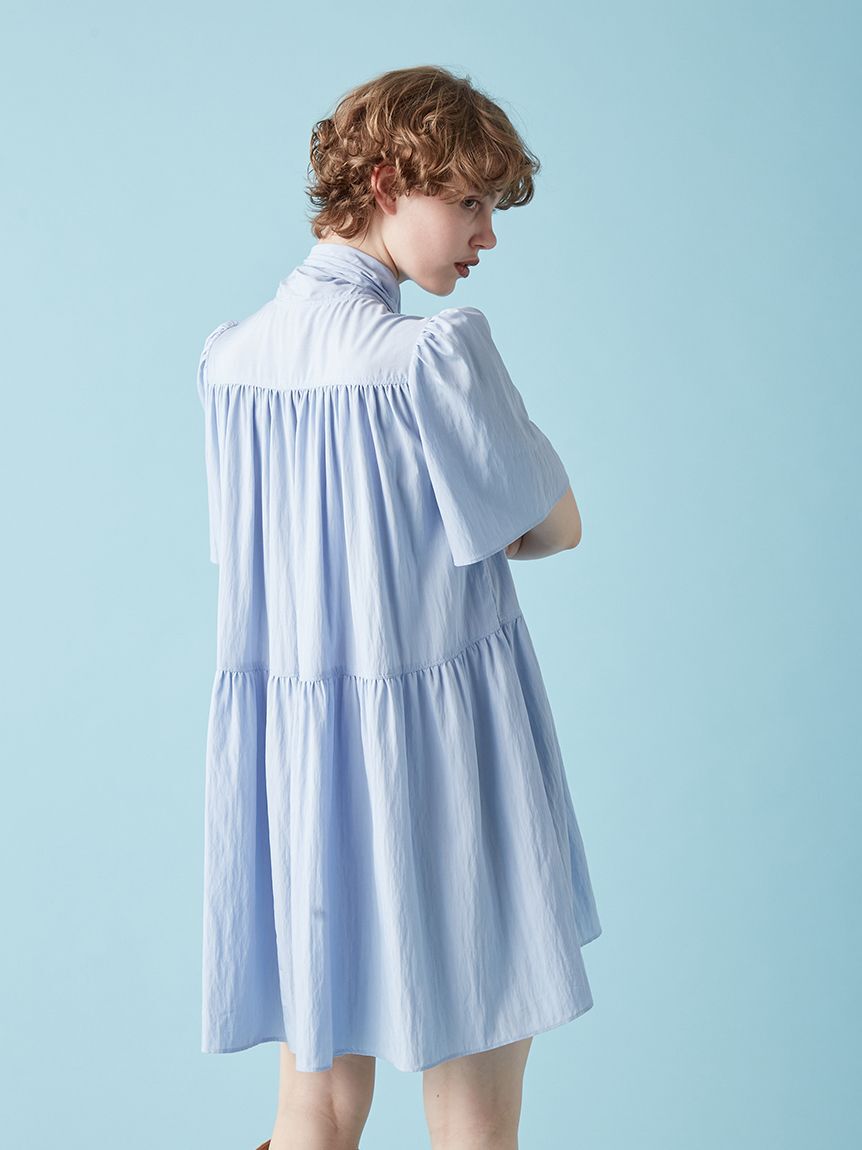 FURFUR「ボウタイギャザーチュニックシャツ」|ワンピース|