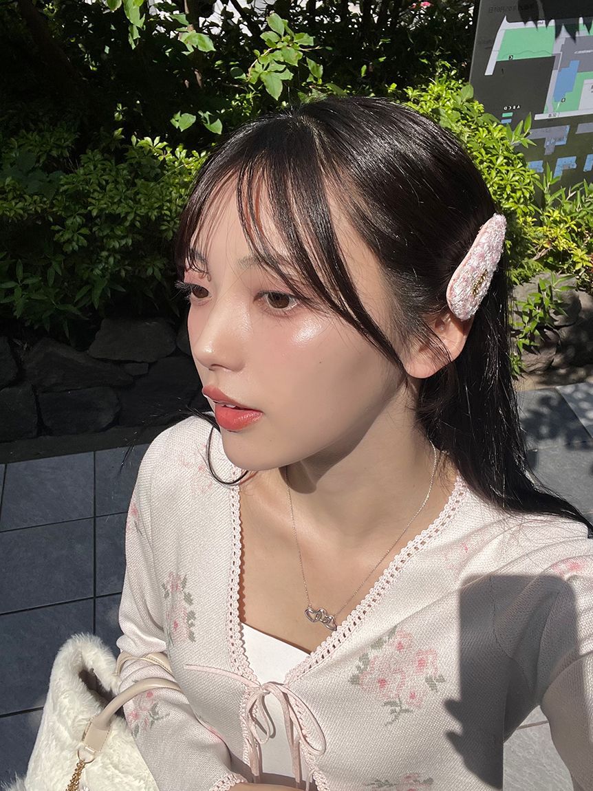 FURFUR「【限定カラー】ツイードロゴヘアピン」|ヘアバンド|