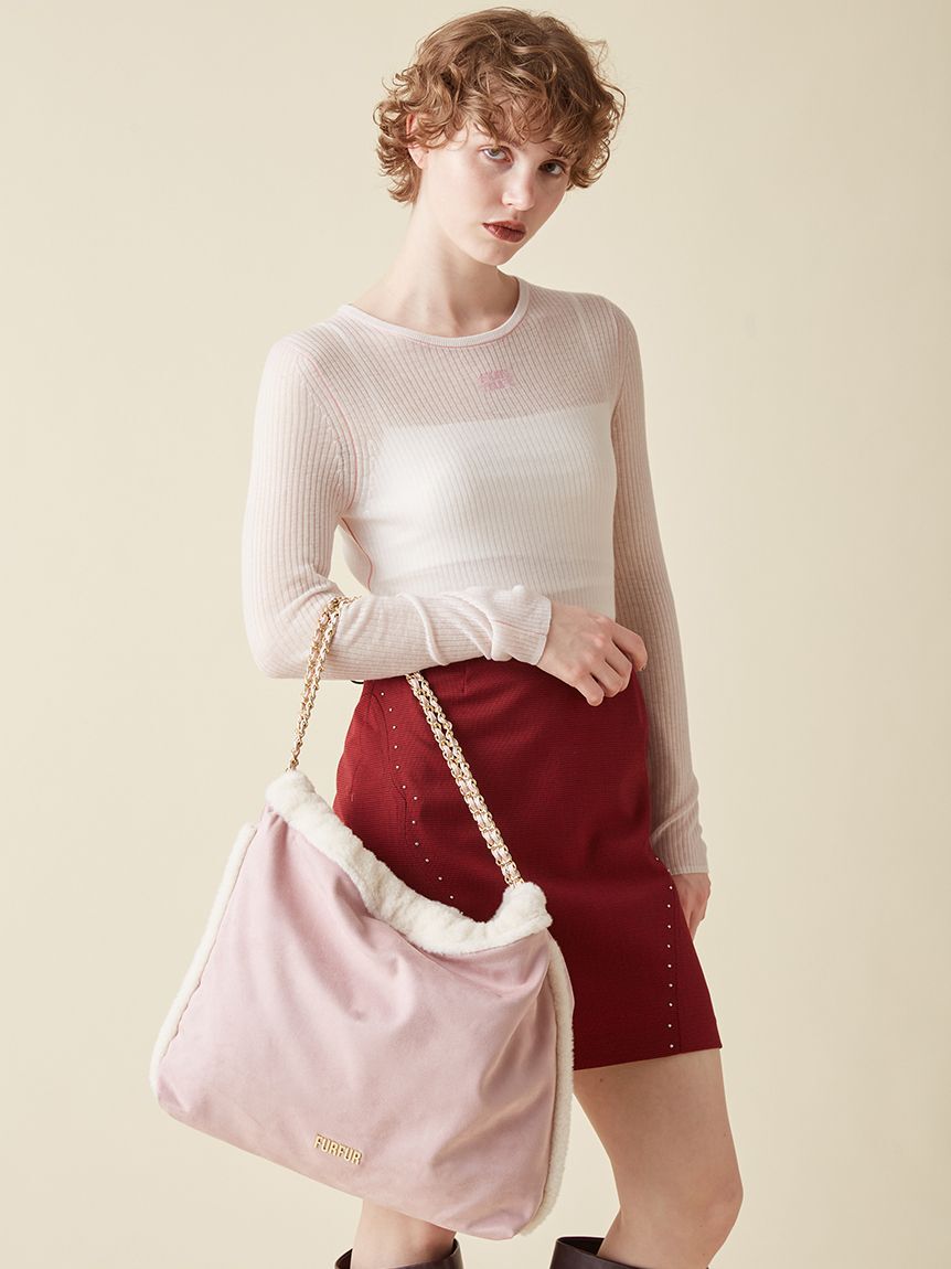FURFUR「【WEB限定カラー】マテリアル巾着バッグ」|トートバッグ|