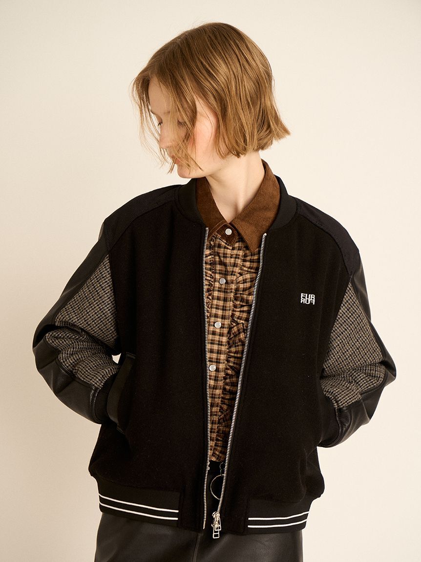 FURFUR「パッチワークスタジャン」|ブルゾン・スタジャン|