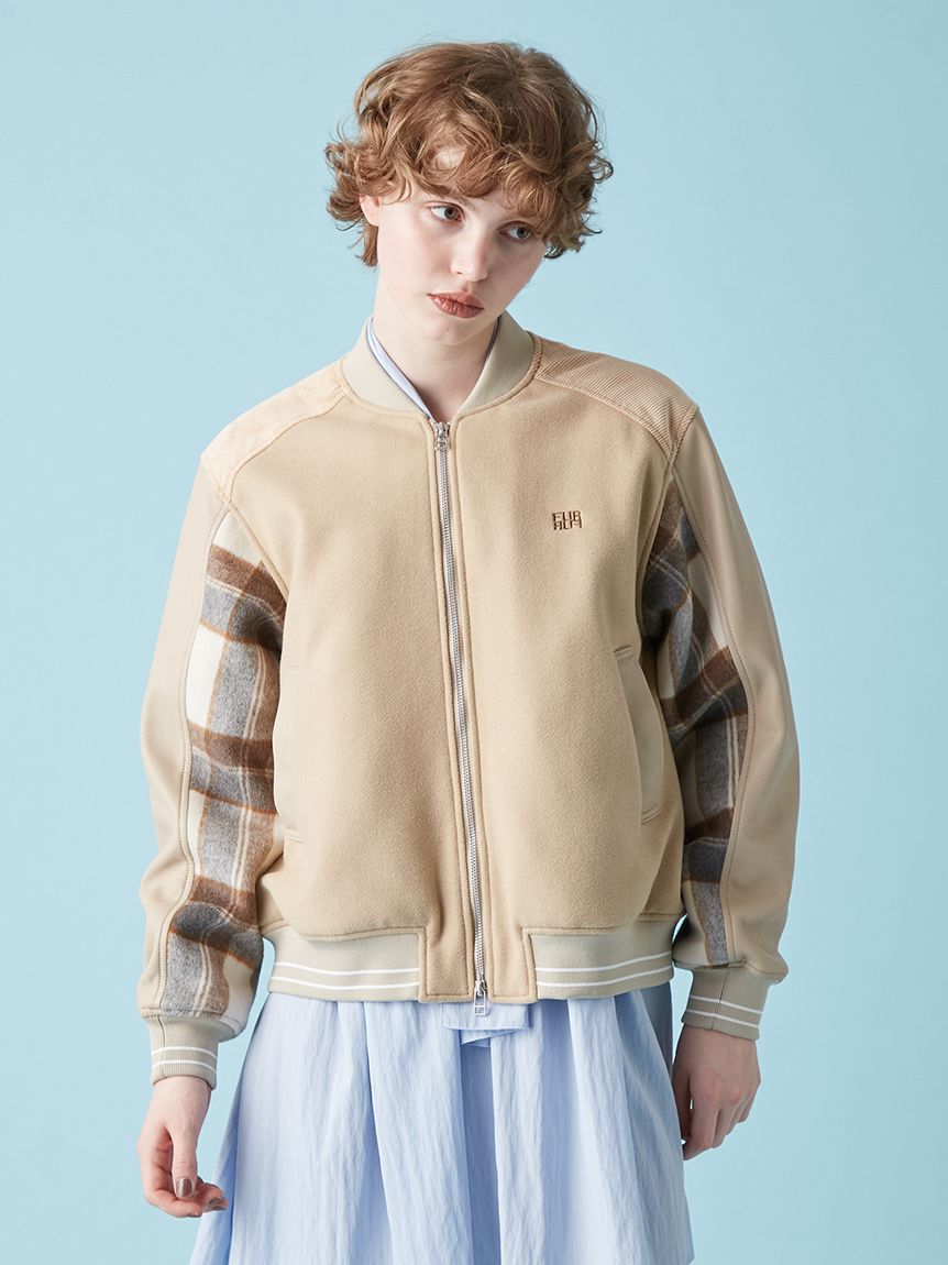 FURFUR「パッチワークスタジャン」|ブルゾン・スタジャン|
