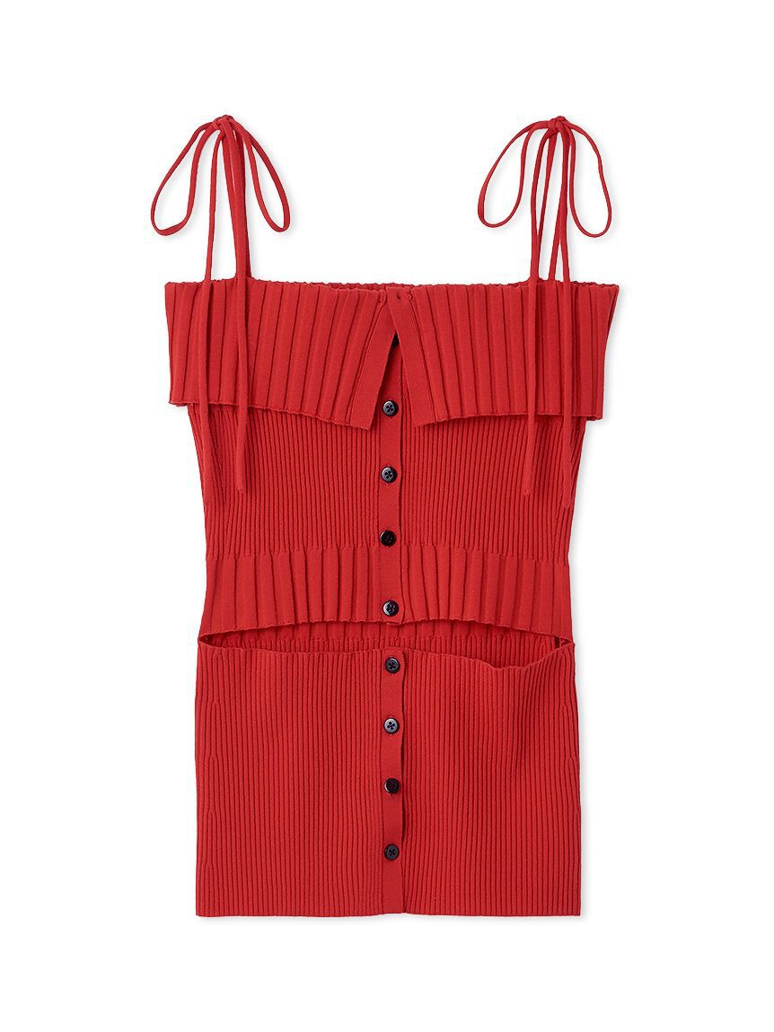 FURFUR「スラッシュデザインニットビスチェ」|ベスト・ジレ|