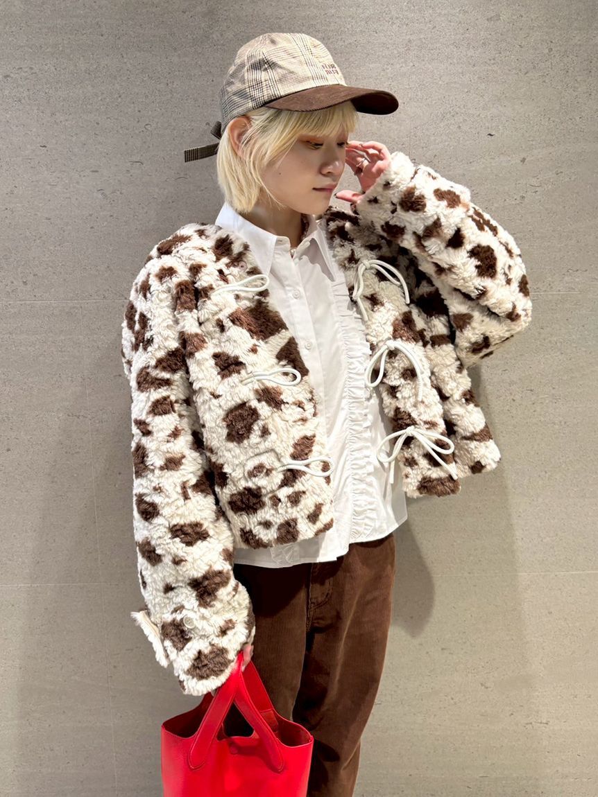 FURFUR「バックリボンチェック柄キャップ」|キャップ・キャスケット|