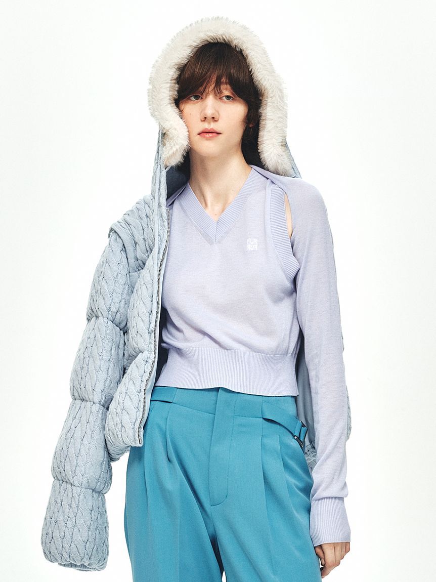 FURFUR「ボレロレイヤーベストセット」|ダウンベスト・ベスト|SAX