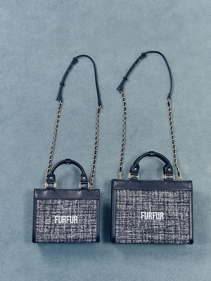 FURFUR「【限定カラー】ツイードロゴトートバッグ」|トートバッグ|