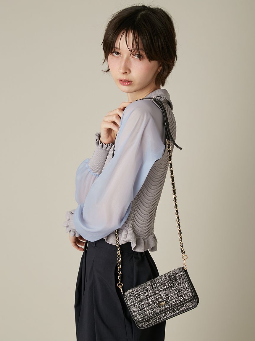 FURFUR「【限定カラー】ツイードロゴフォンホルダー」|ショルダー・メッセンジャー|