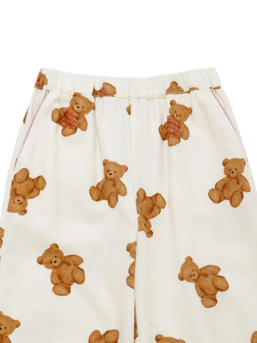 GELATO PIQUE KIDS & BABY「【HOLIDAY】【KIDS】ベア柄ネルロングパンツ」|ルームウェア|