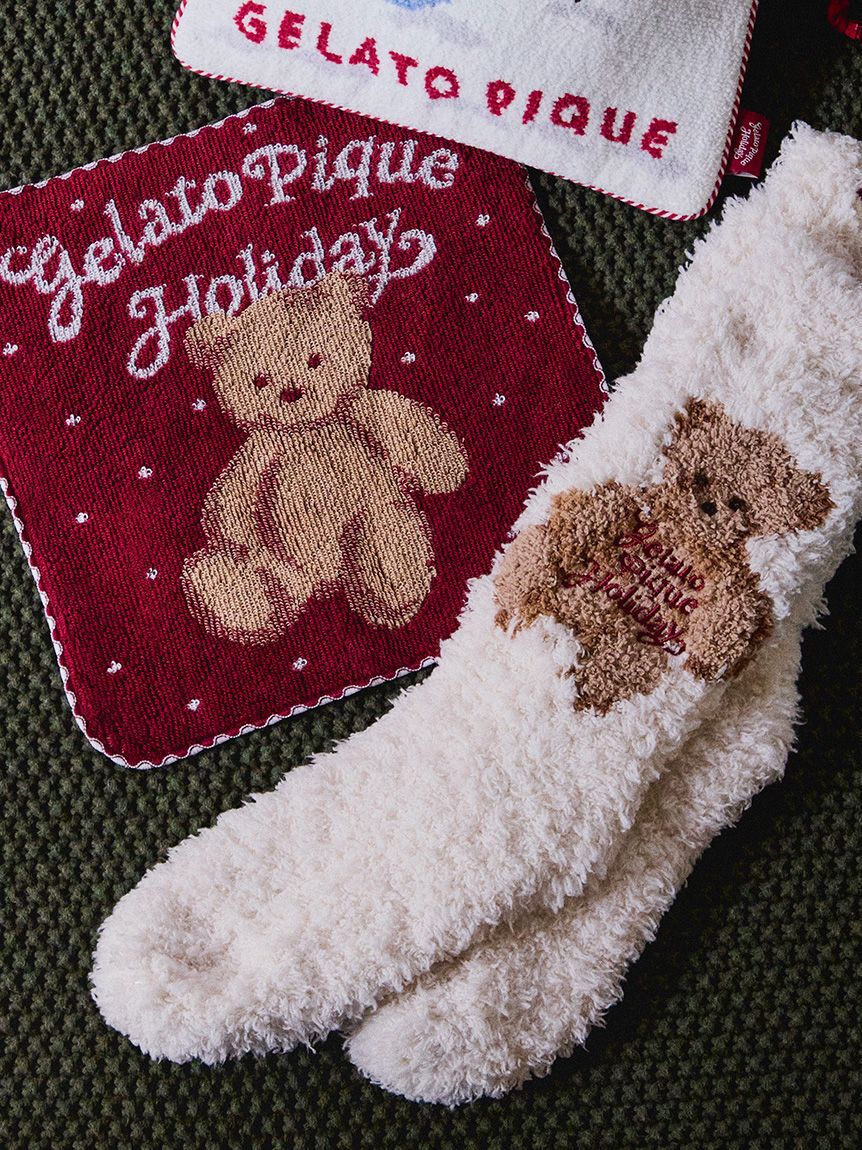 gelato pique「【HOLIDAY】ベアハンドタオル」|ハンカチ|