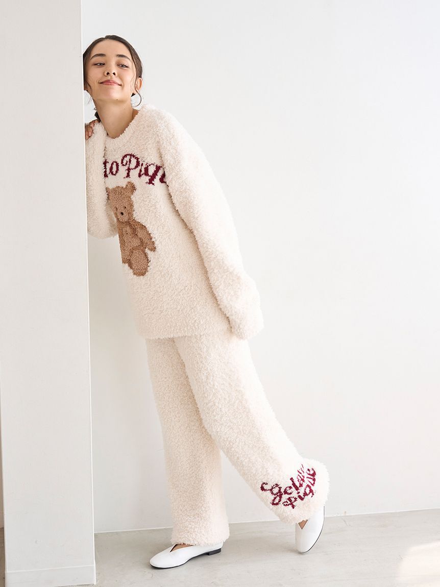 gelato pique「【HOLIDAY】ジェラートスノーベアジャガードロングパンツ」|ルームウェア|