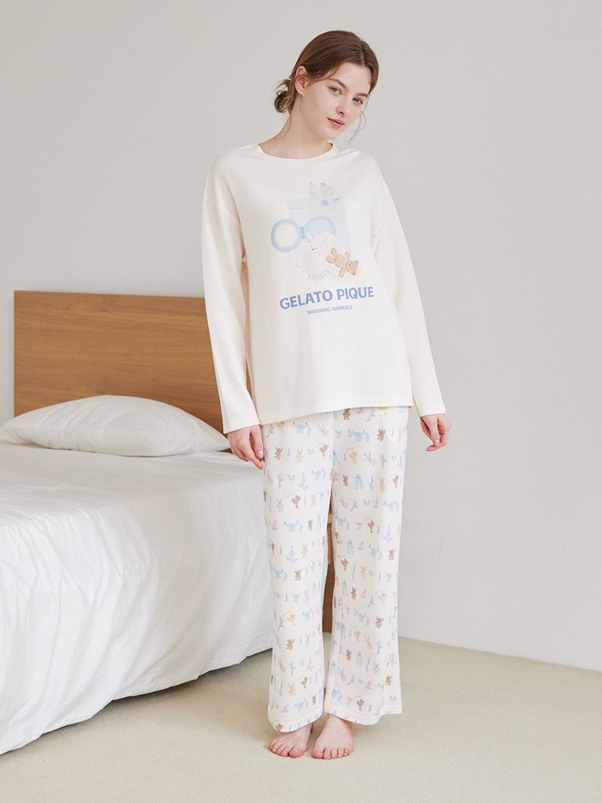 gelato pique「ウォッシングアニマルワンポイントロンT」|ルームウェア|