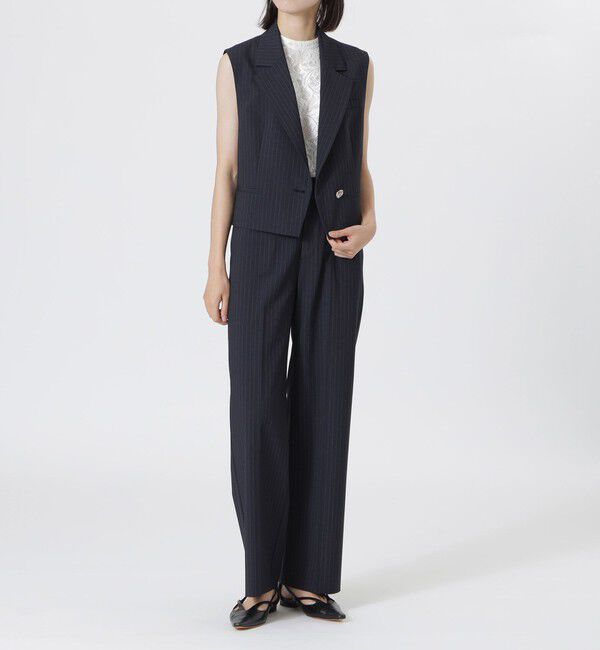  「ポプリンストレートパンツ」|その他|