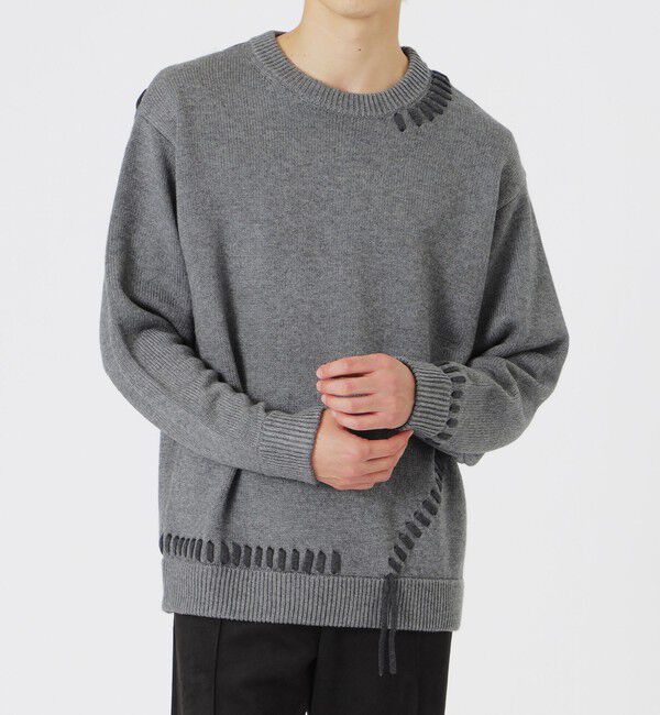  「【UNISEX】ポイントスレッドプルオーバー」|ニット・セーター|