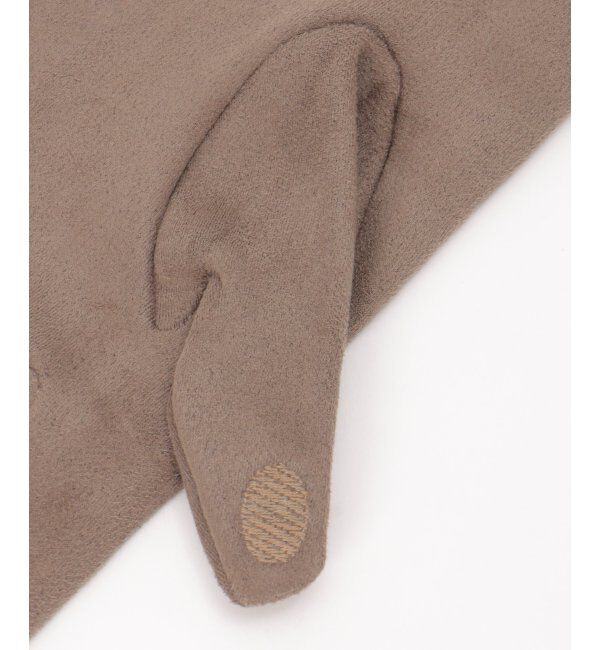 ikka「3WAYエコファー&フェイクスエードグローブ」|手袋|