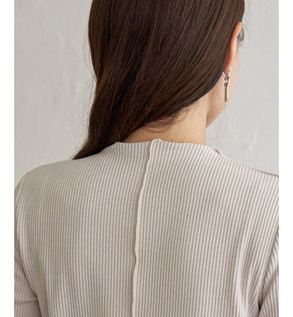 ikka「前後2WAY三角テレコプルオーバー」|Tシャツ・カットソー|