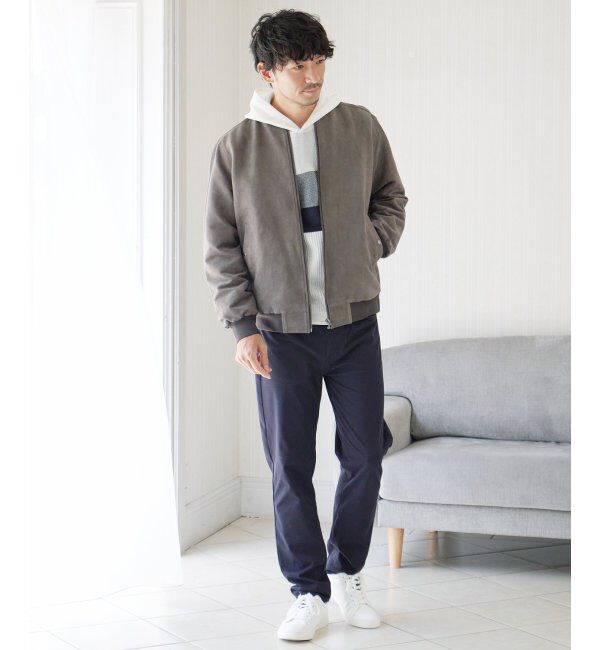 ikka「フェイクスウェードブルゾン」|ブルゾン・スタジャン|