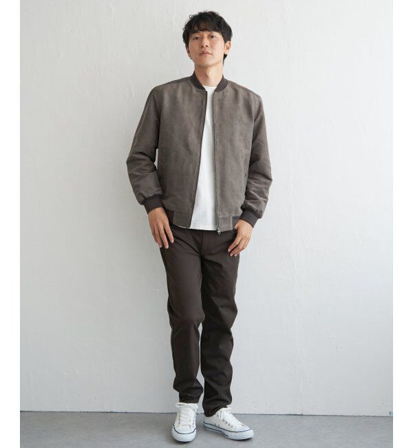 ikka「フェイクスウェードブルゾン」|ブルゾン・スタジャン|