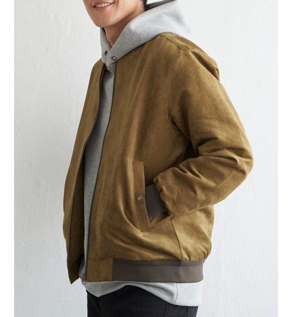 ikka「フェイクスウェードブルゾン」|ブルゾン・スタジャン|