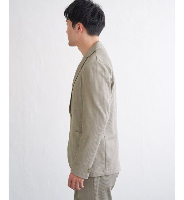 IKKA LOUNGE「【雑誌MonoMax5月号掲載】【セットアップ対応】GOKU楽ワークサッカージャケット」|テーラードジャケット|