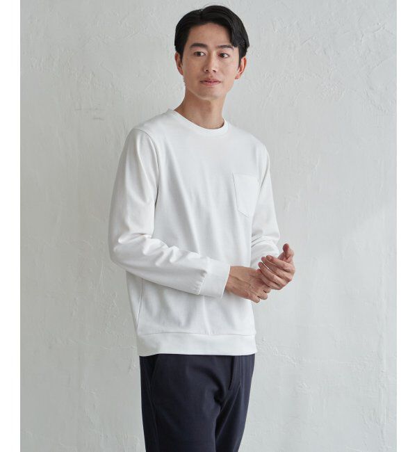 ikka「DRYダンボールWフェイストレロンT」|Tシャツ・カットソー|