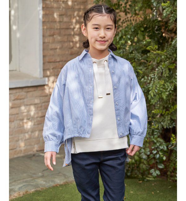 ikka kids「【親子コーデ】ドロストロングテールシャツ（120~160cm）」|シャツ・ブラウス|