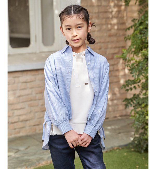 ikka kids「【親子コーデ】ドロストロングテールシャツ（120~160cm）」|シャツ・ブラウス|