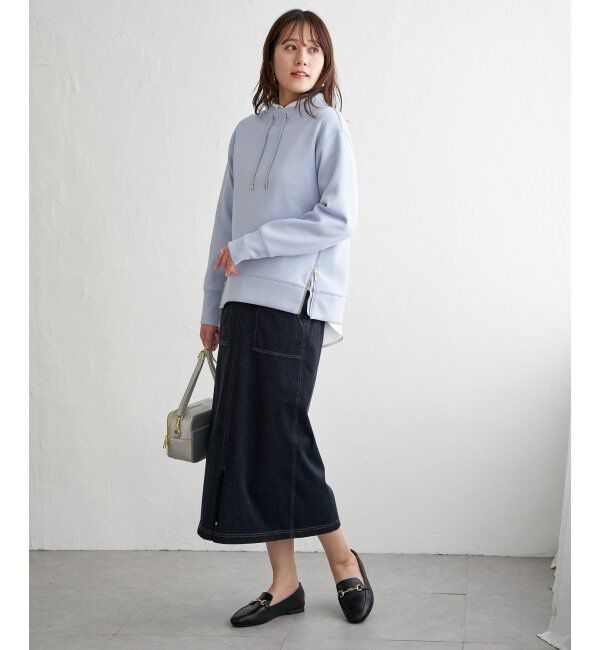 ikka「GOKU楽カノコダンボールプルオーバー」|パーカー|