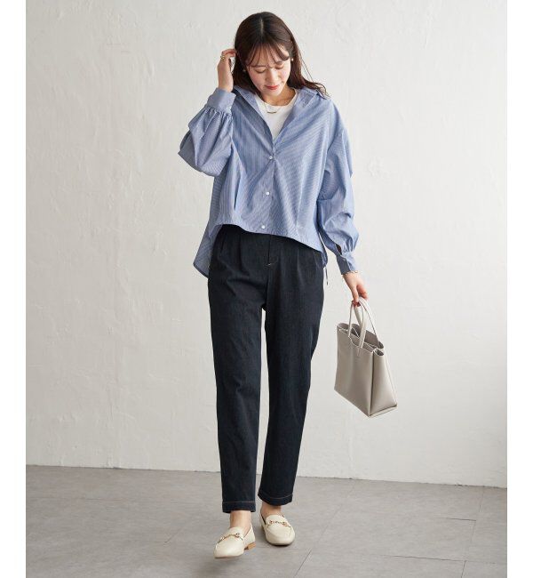ikka「ドロストロングテールシャツ」|シャツ・ブラウス|