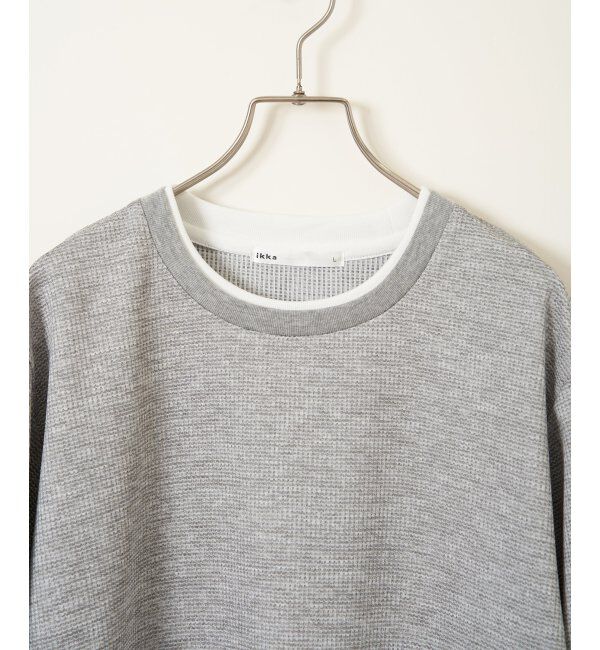 ikka「速乾ピケレイヤードロンT」|Tシャツ・カットソー|