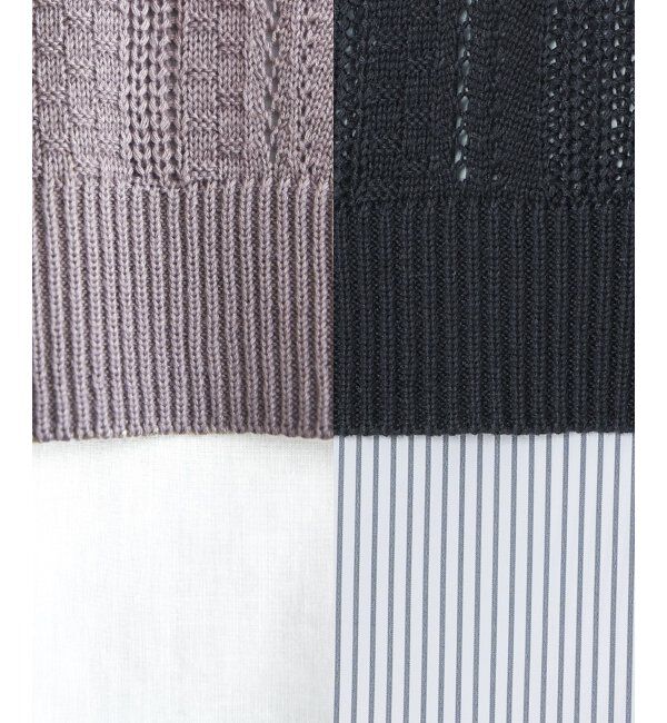 ikka「【2点セット】ニットベストブラウスセット」|ニット・セーター|