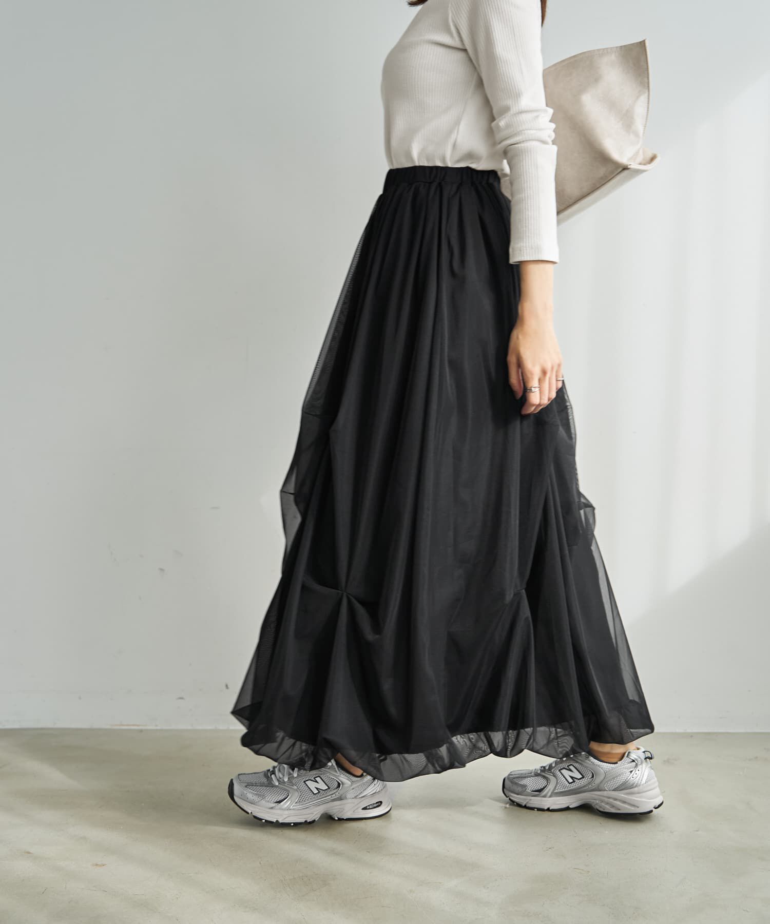 STYLE DELI「【LUXE】タックチュールバルーンスカート」|スカート|