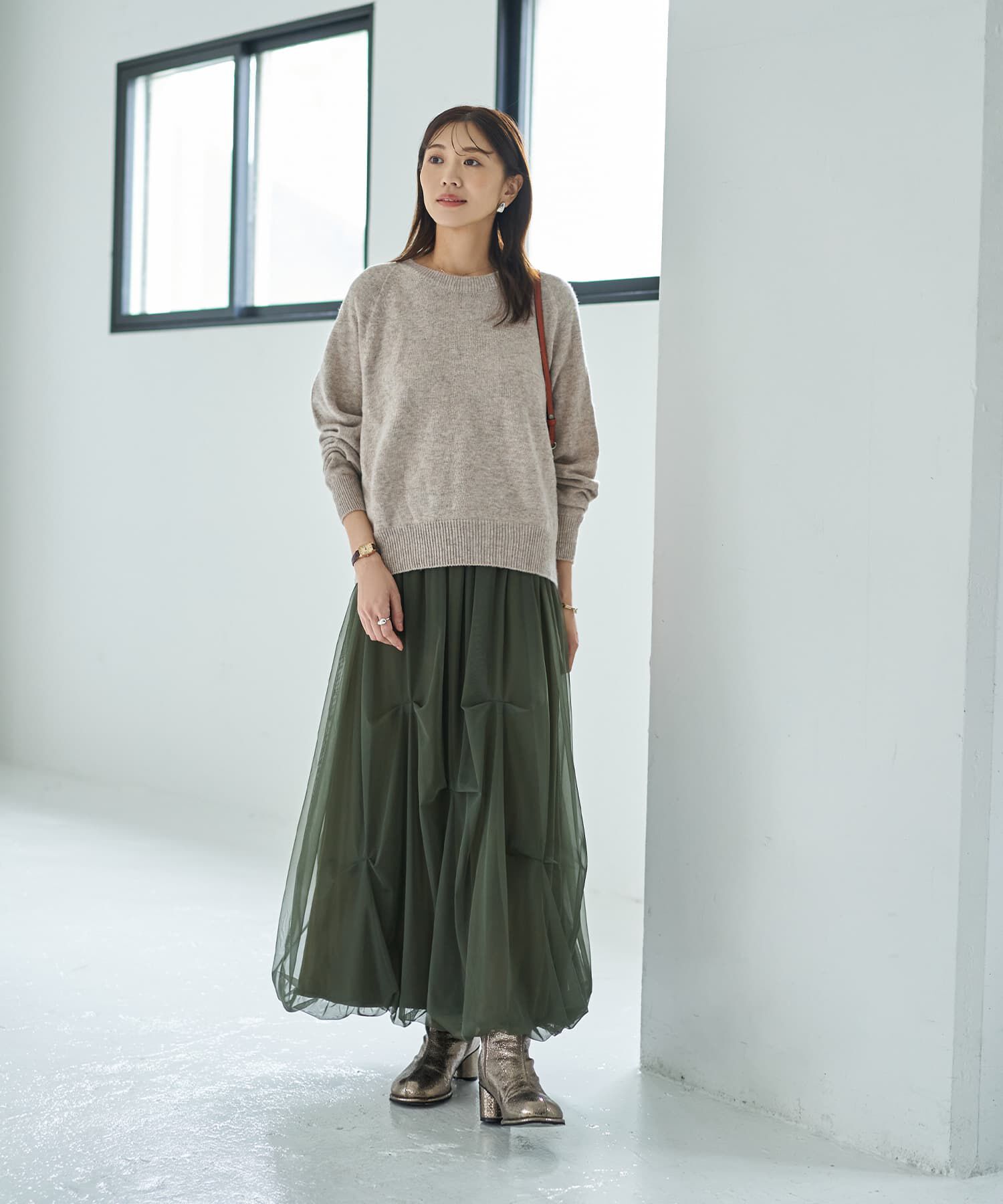 STYLE DELI「【LUXE】タックチュールバルーンスカート」|スカート|