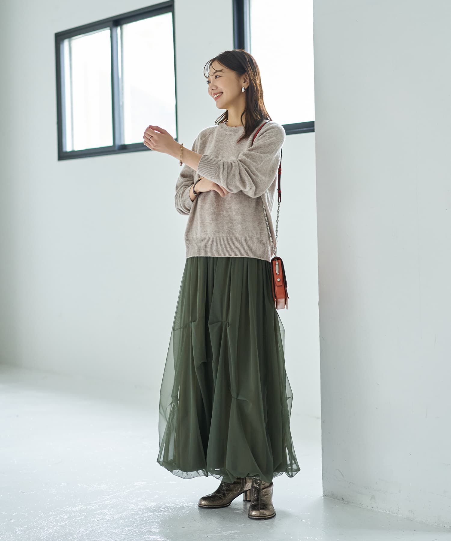 STYLE DELI「【LUXE】タックチュールバルーンスカート」|スカート|