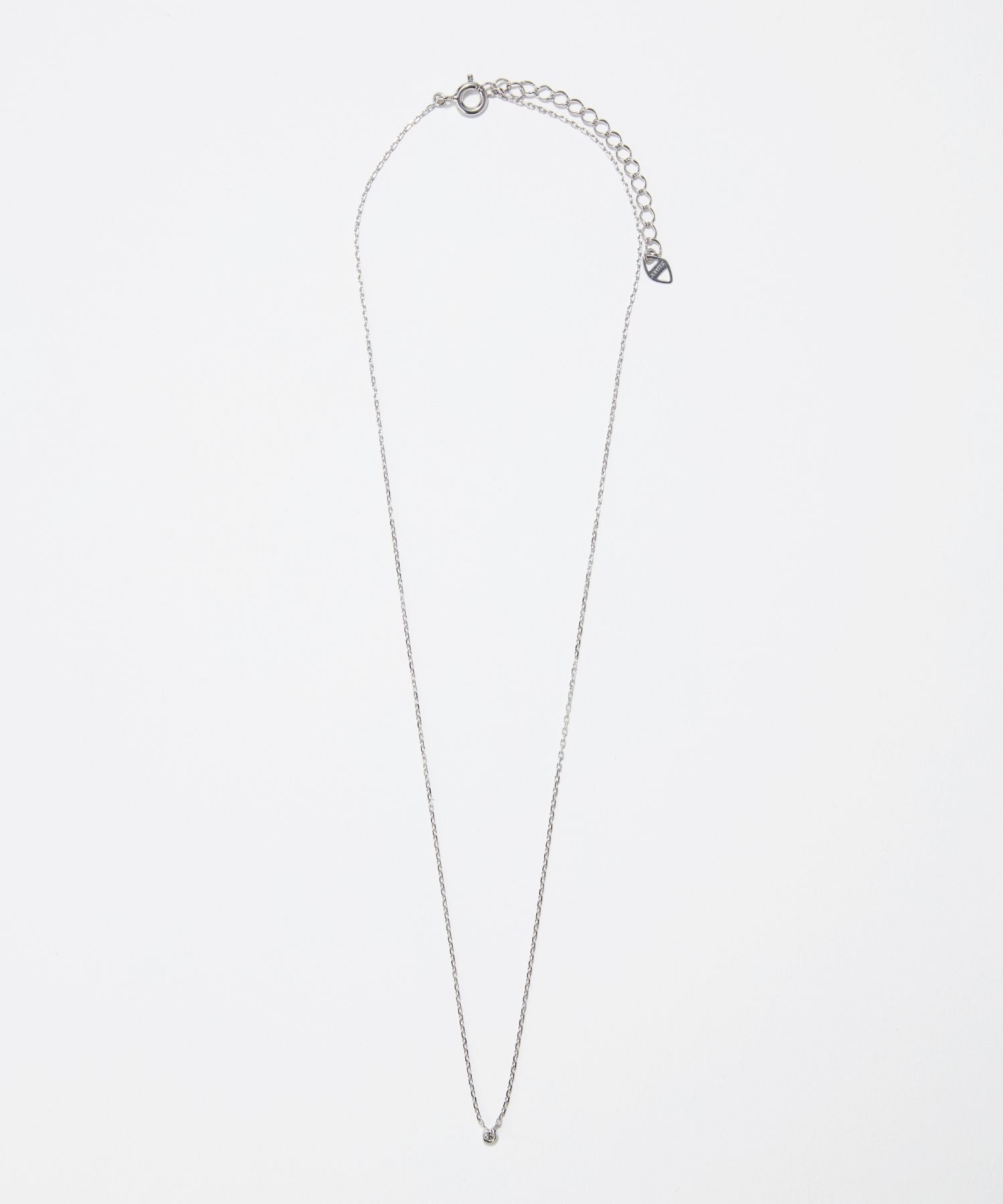 JUPITER「【SV】バテイダイヤモンドネックレス<全長約40+6cm>/金属アレルギー対応」|ネックレス|