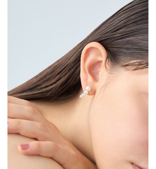 ete「[パール] K18YG ピアスクリップ」|ピアス|