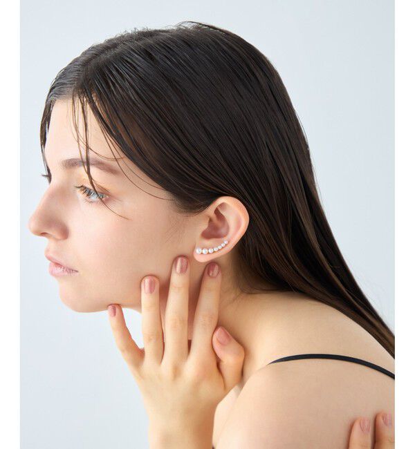 ete「[パール] K18YG ピアスクリップ」|ピアス|