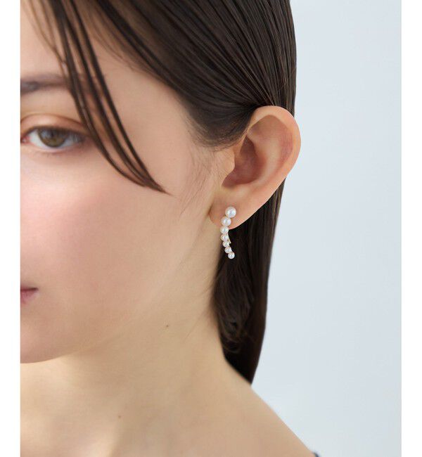 ete「[パール] K18YG ピアスクリップ」|ピアス|