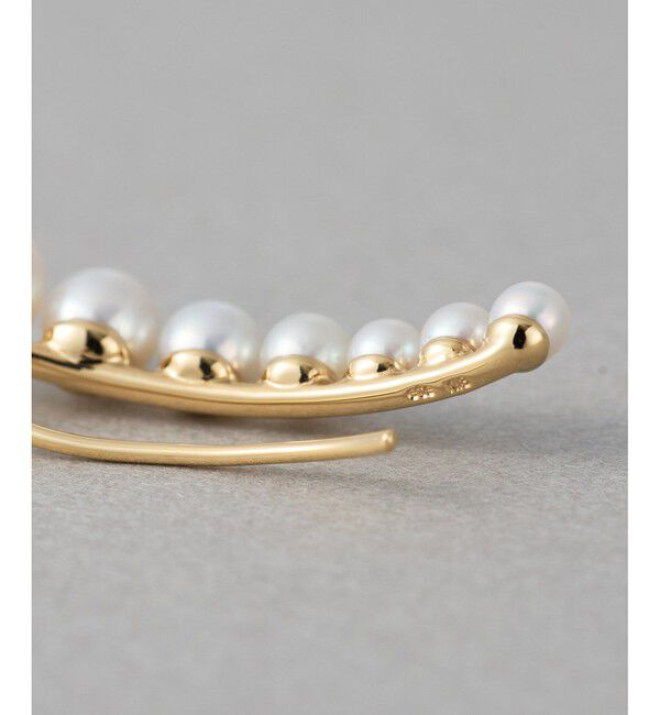 ete「[パール] K18YG ピアスクリップ」|ピアス|