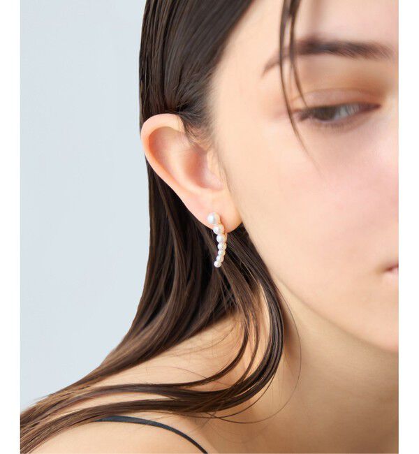 ete「[パール] K18YG ピアスクリップ」|ピアス|