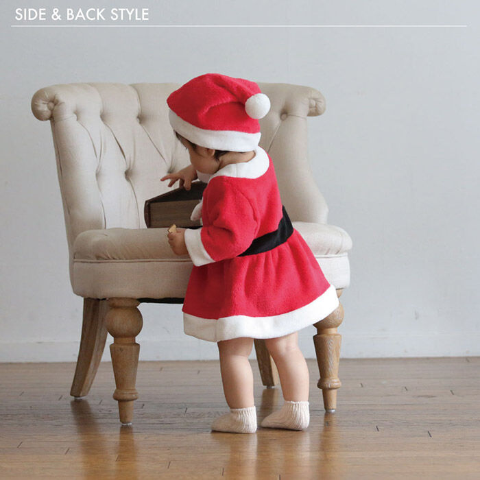 BACKYARD FAMILY「赤ちゃん クリスマス 服 通販 サンタ 衣装 サンタクロース スカート ワンピース ベビー服」|その他ベビーウェア|