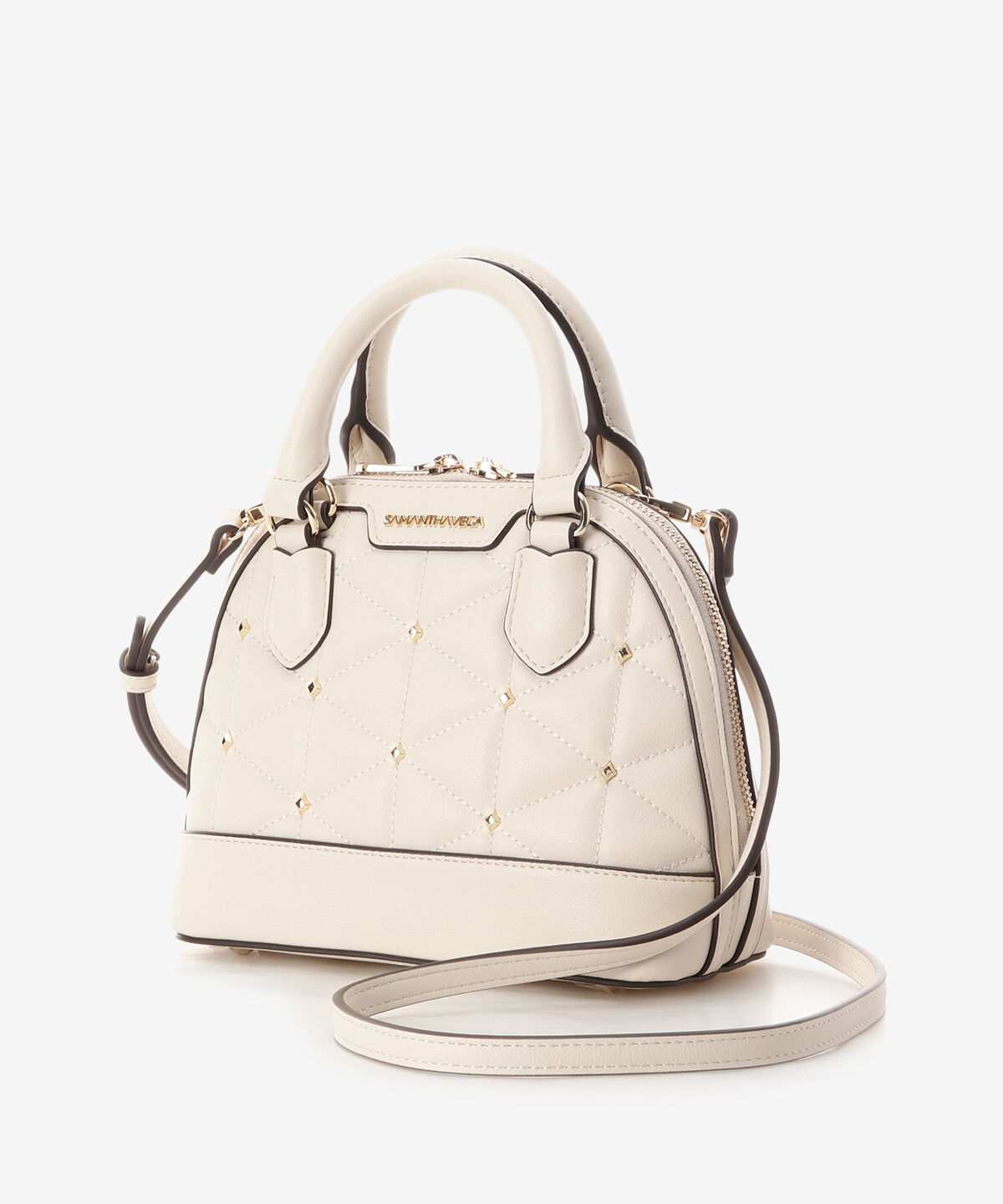 Samantha Vega「キルティングスタッズハンドバッグ（ミニ）」|ハンドバッグ|