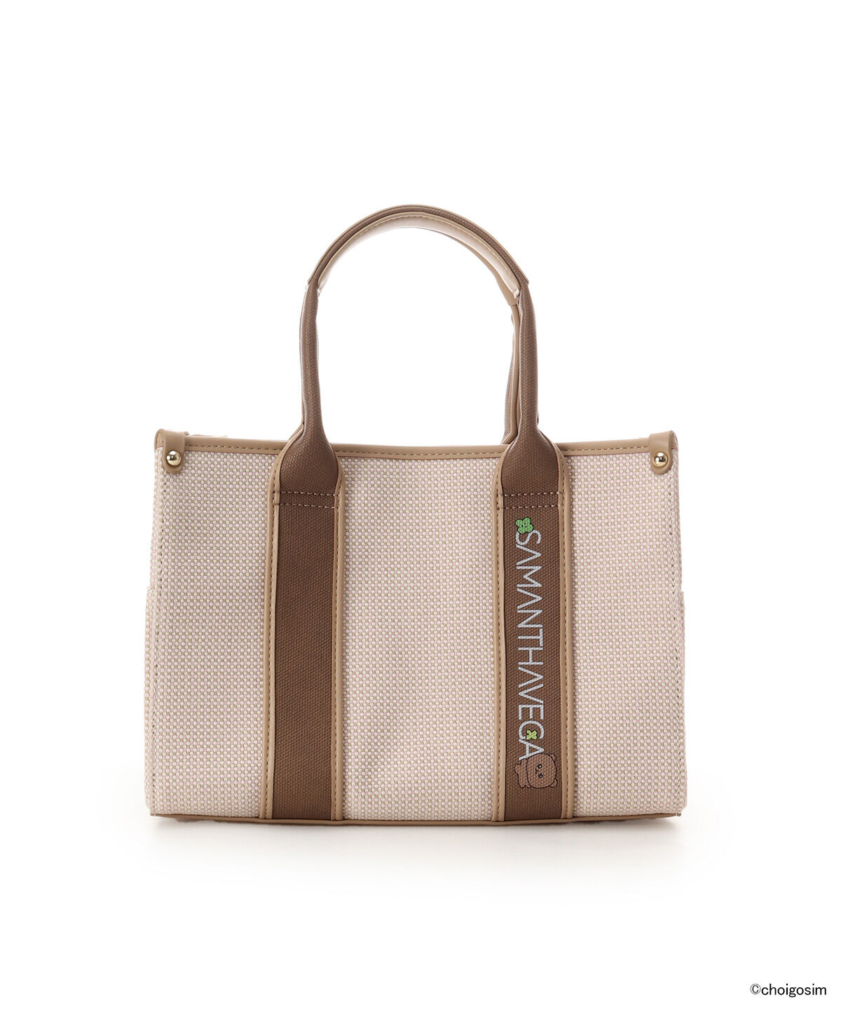 Samantha Vega「チェゴシム&times;SAMANTHAVEGA　「くまゴシム」ロゴテープバッグ」|ハンドバッグ|ブラウン
