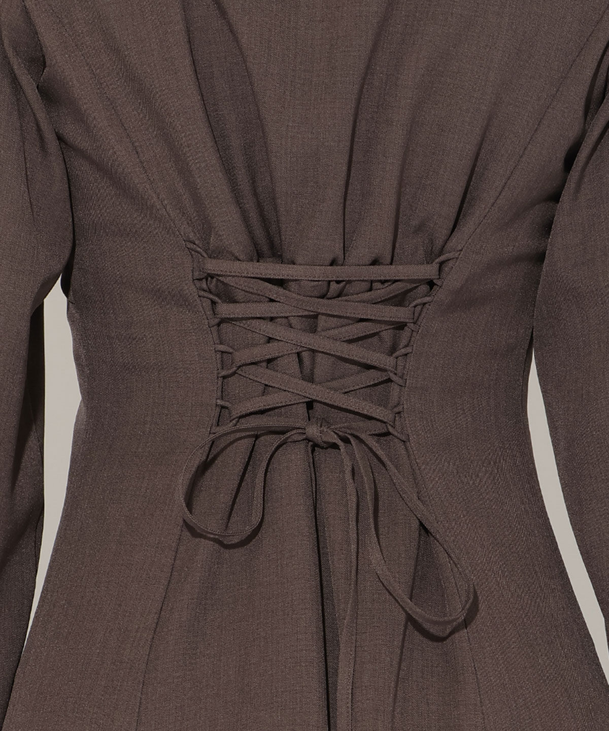 アンドクチュール「レイヤード襟フロントZIPワンピース」|ワンピース|