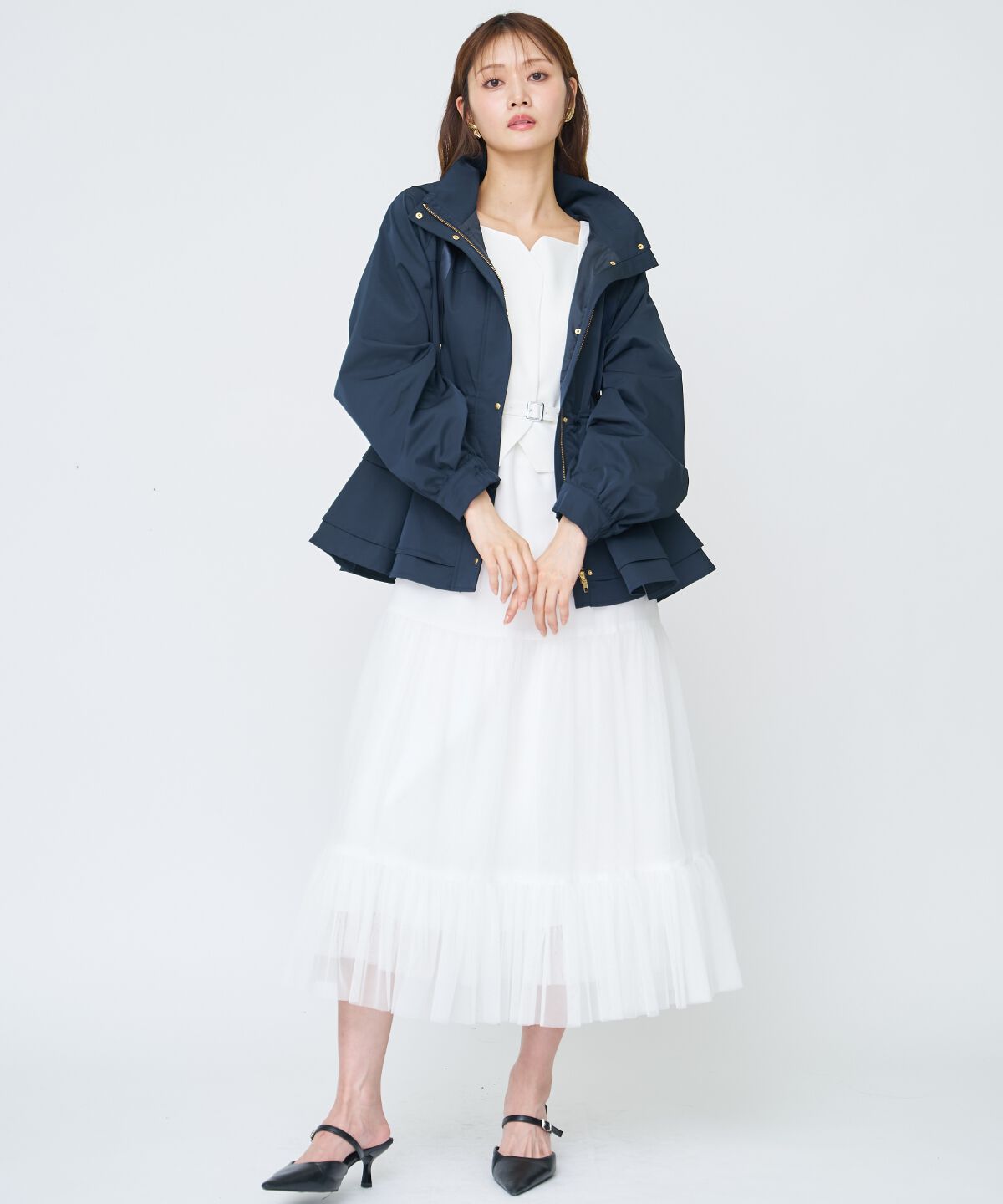 アンドクチュール「ペプラムマウンテンパーカー」|アウトドア|